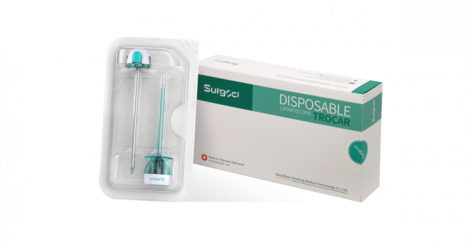 Trocar quang học 5 mm sử dụng một lần, Trocar nội soi loại II và ống thông 4