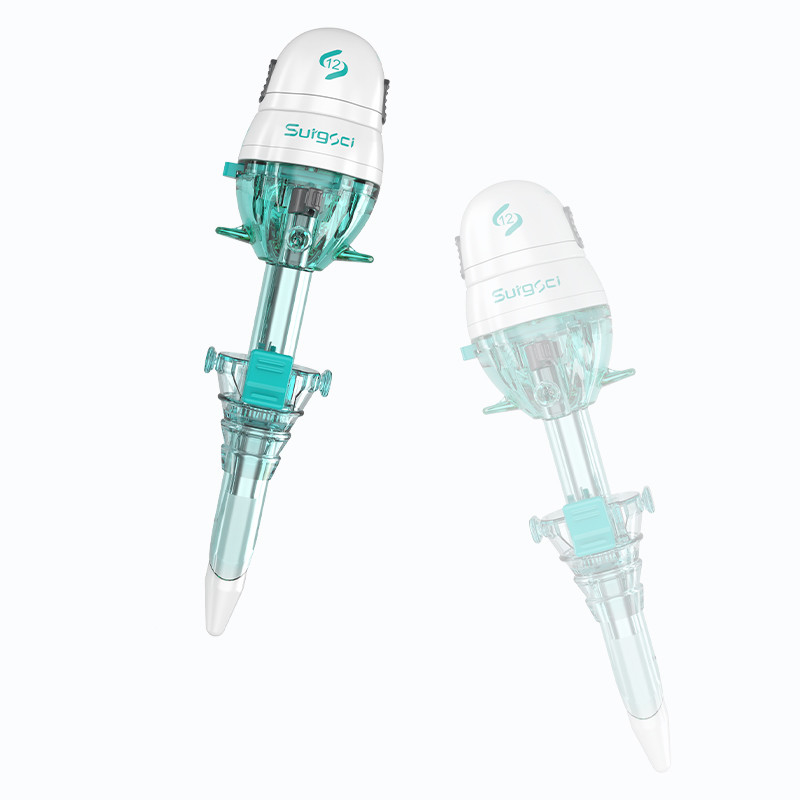Laparoscopic loại Hasson Trocar Bunt tip Trocar sử dụng một lần 12mm Hasson Trocar